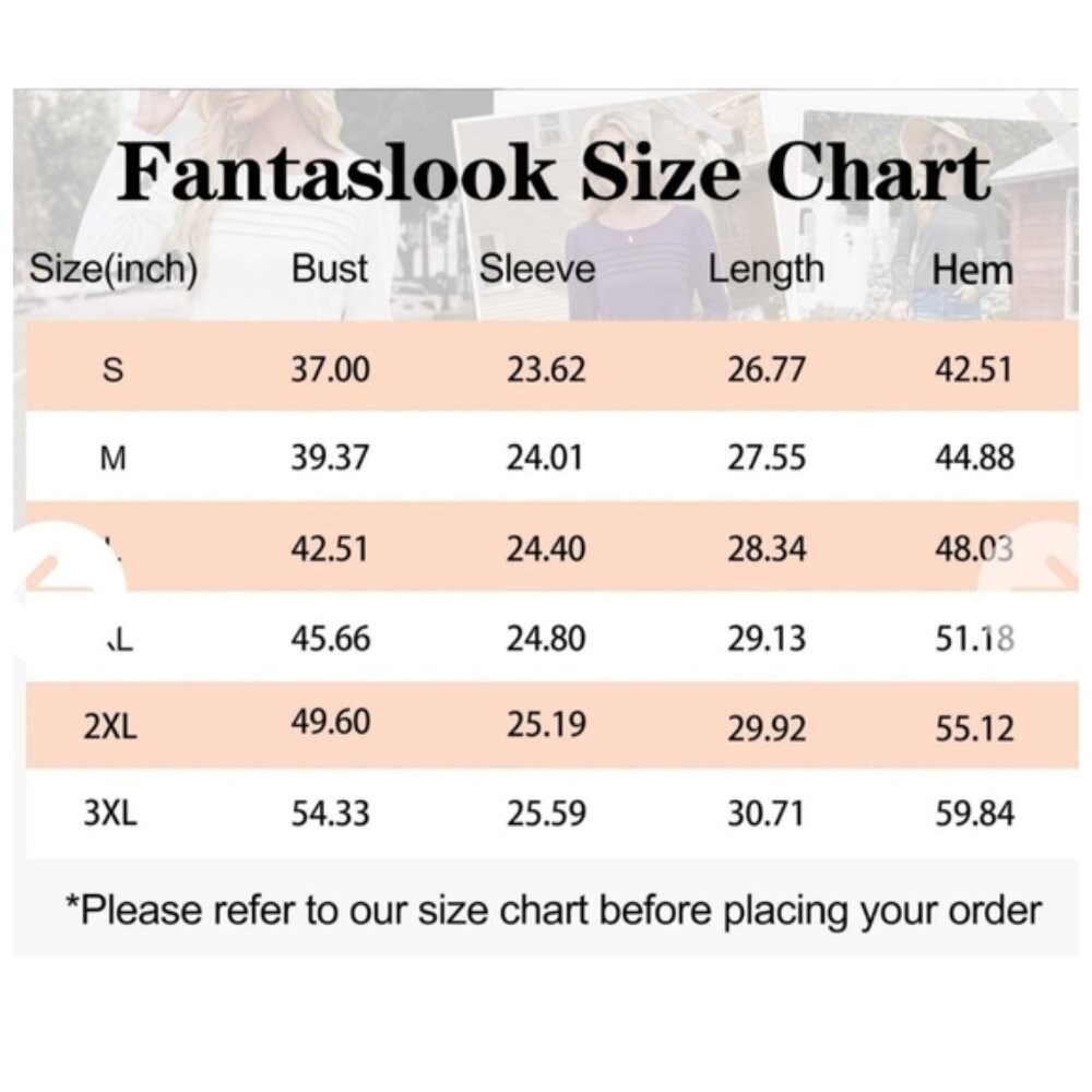 NWT FANTASLOOK -Large Chic Purple Long Sleeve Women's Top - Picture 7 of 7